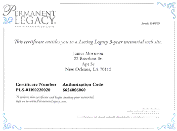 Sample Certificate